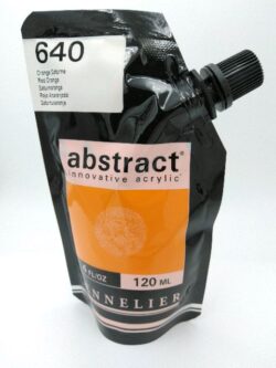 Acrylique Abstract 120ml Orange de Saturne
