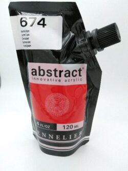 Acrylique Abstract 120ml Vermillon