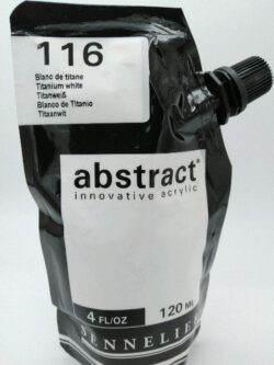 Acrylique Abstract 120ml Blanc de Titane