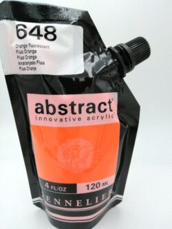 Acrylique Abstract 120ml Orange Fluorescent