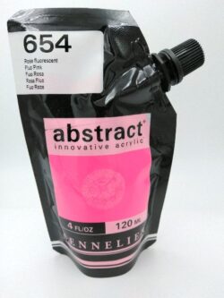Acrylique Abstract 120ml Rose Fluorescent