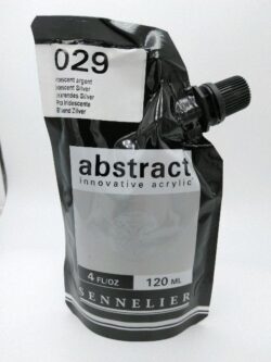 Acrylique Abstract 120ml Iridescent Argent