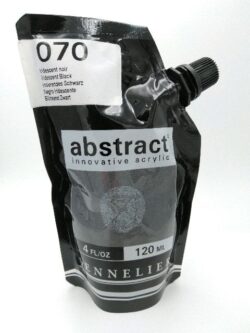 Acrylique Abstract 120ml Iridescent Noir