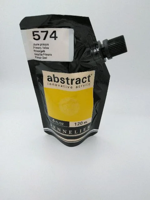 Acrylique Abstract 120ml Jaune Primaire