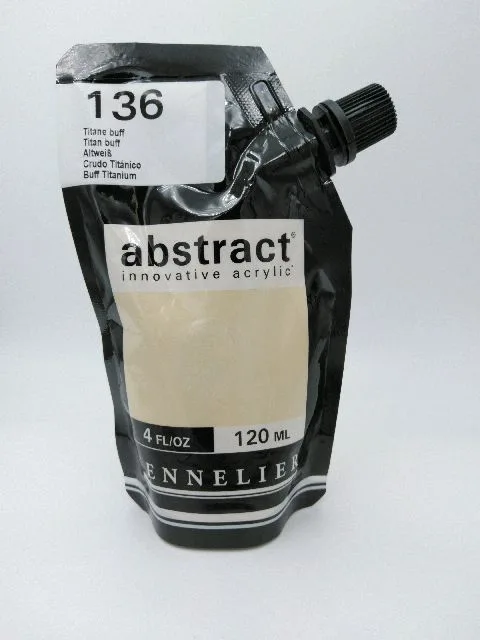 Acrylique Abstract 120ml Titane Buff