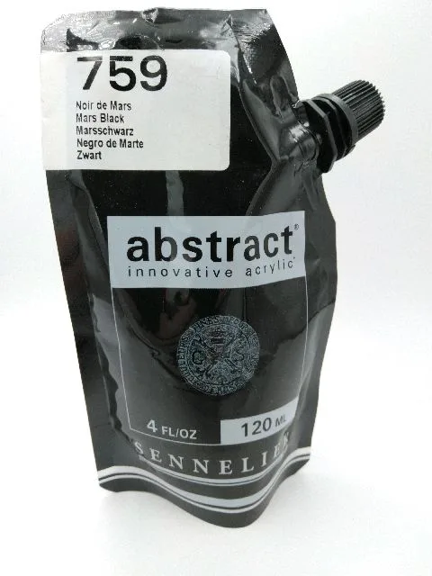 Acrylique Abstract 120ml Noir de Mars
