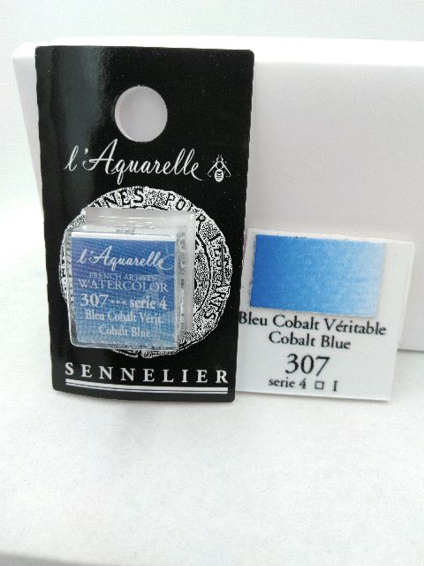 Aquarelle Extra fine Demi Godet Bleu Cobalt Véritable S4