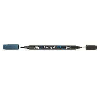GRAPH'O Feutre pinceau double pointe 7235 - Corsican Blue