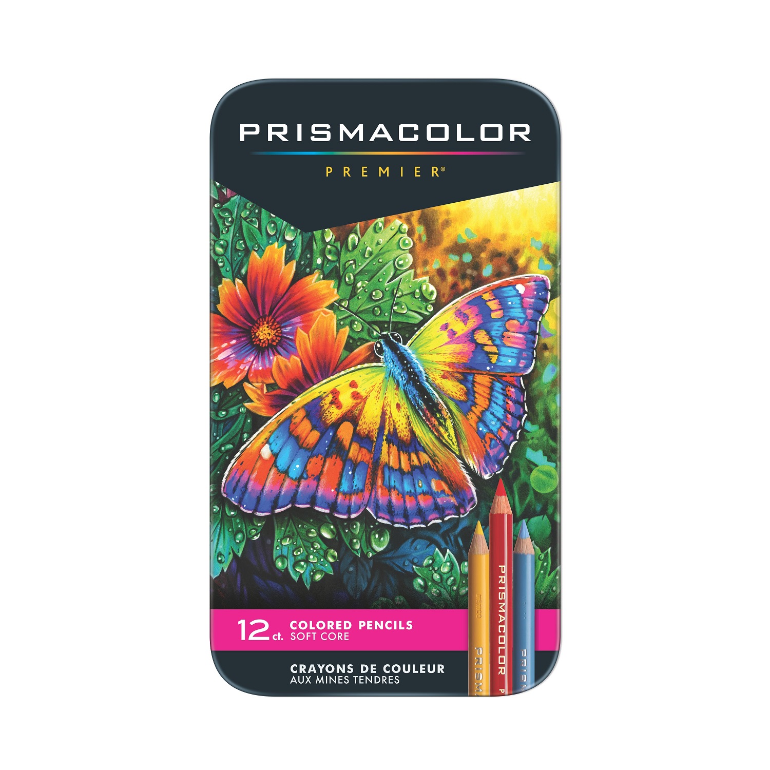 Prismacolor Premier boite métal 12 crayons de couleur