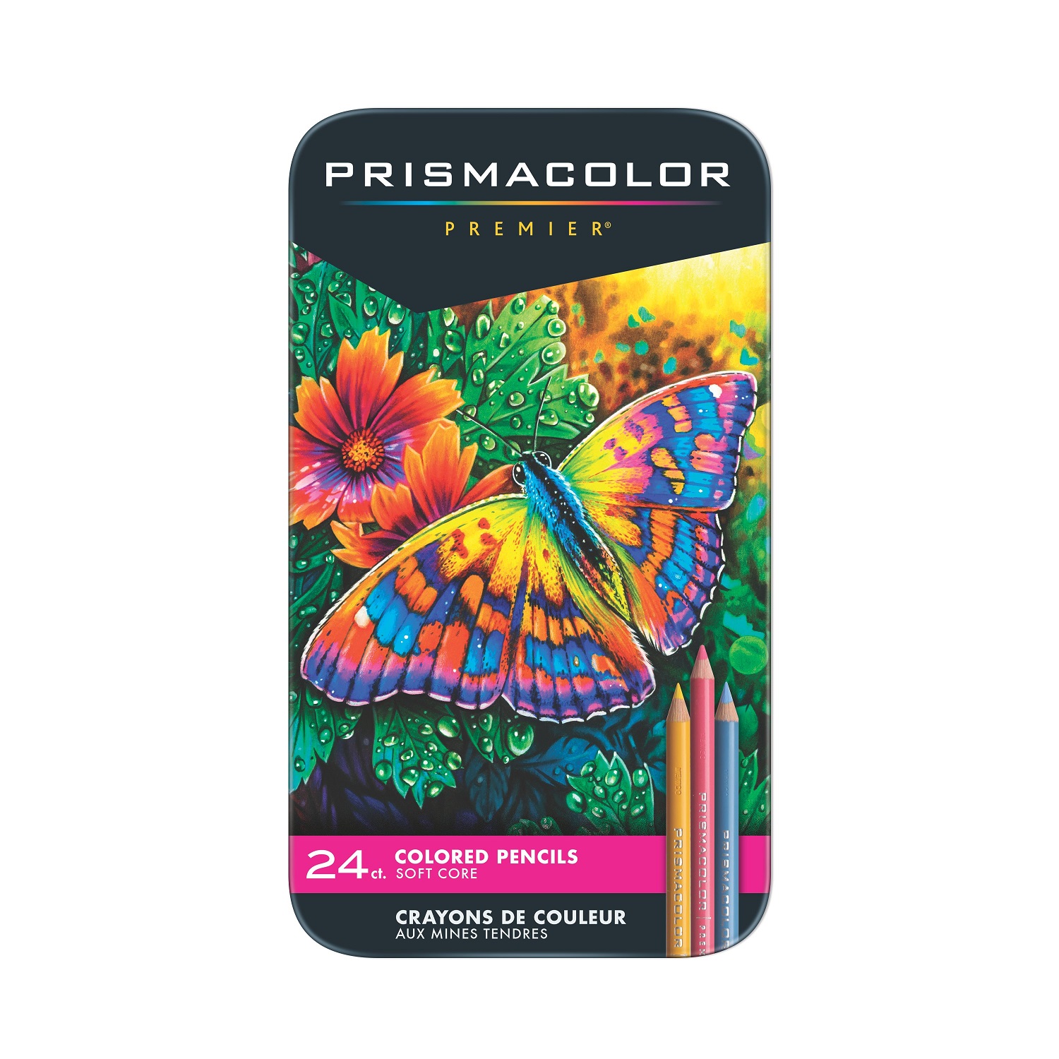 Prismacolor Premier boite métal 24 crayons de couleur