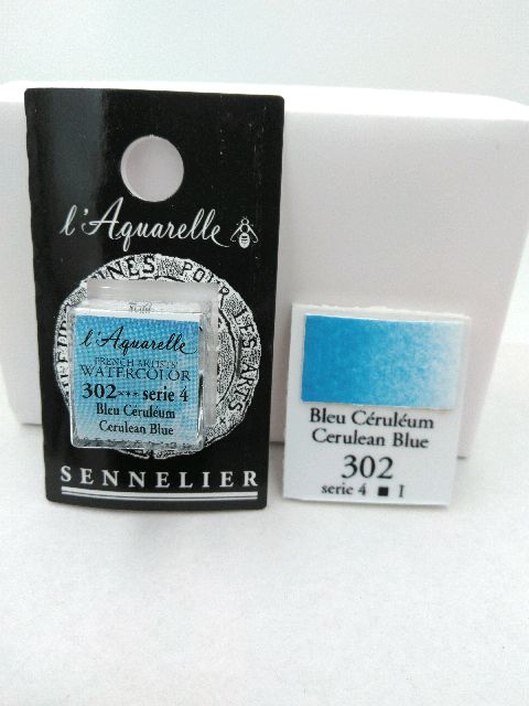 Aquarelle Extra fine Demi Godet Bleu Céruléum S4