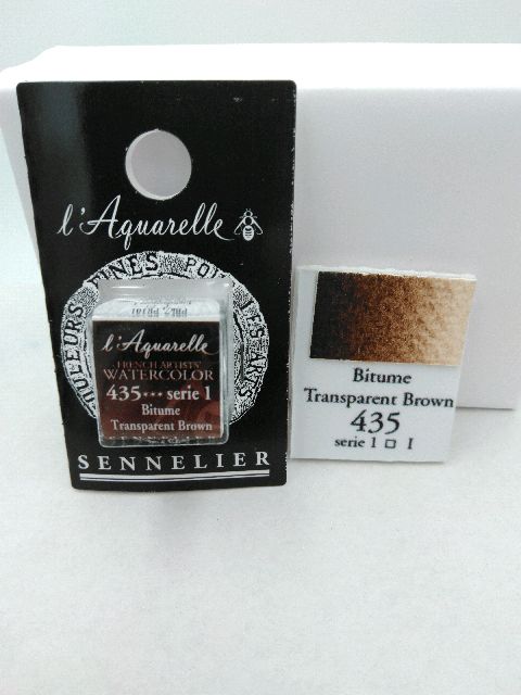 Aquarelle Extra fine Demi Godet Bitume S1