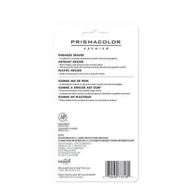 Prismacolor set de 3 gommes – Image 2