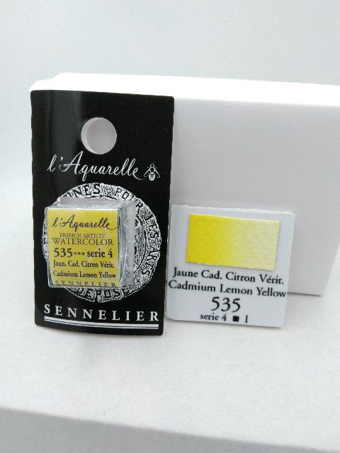 Aquarelle Extra fine Demi Godet Jaune Cadmium Citron Véritable S4 – Image 2