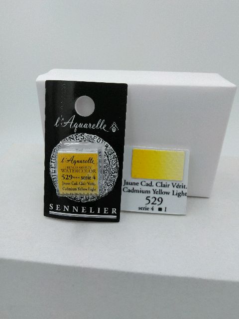 Aquarelle Extra fine Demi Godet Jaune Cadmium Clair Véritable S4 – Image 2