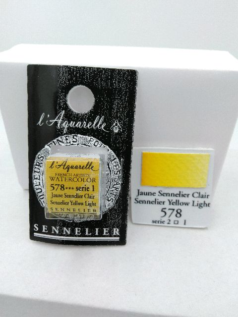 Aquarelle Extra fine Demi Godet Jaune Sennelier Clair S1 – Image 2