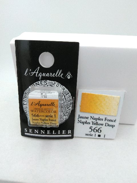 Aquarelle Extra fine Demi Godet Jaune de Naples Foncé S1 – Image 2