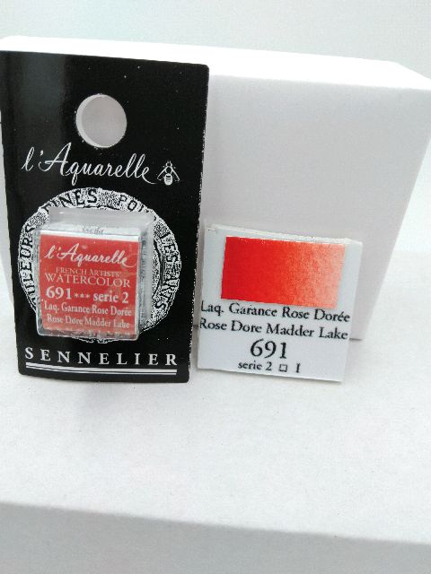 Aquarelle Extra fine Demi Godet Laque de Garance Rose Dorée S2 – Image 2