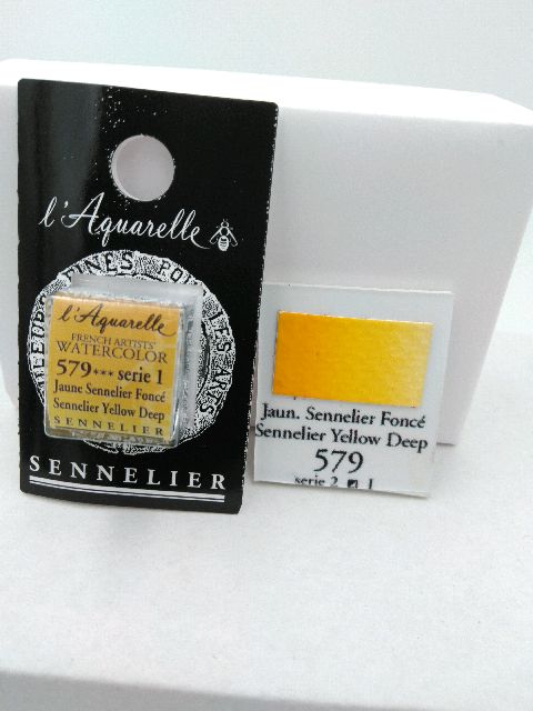 Aquarelle Extra fine Demi Godet Jaune Sennelier Foncé S1 – Image 2