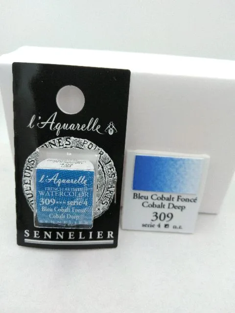 Aquarelle Extra fine Demi Godet Bleu de Cobalt Foncé S4 – Image 2