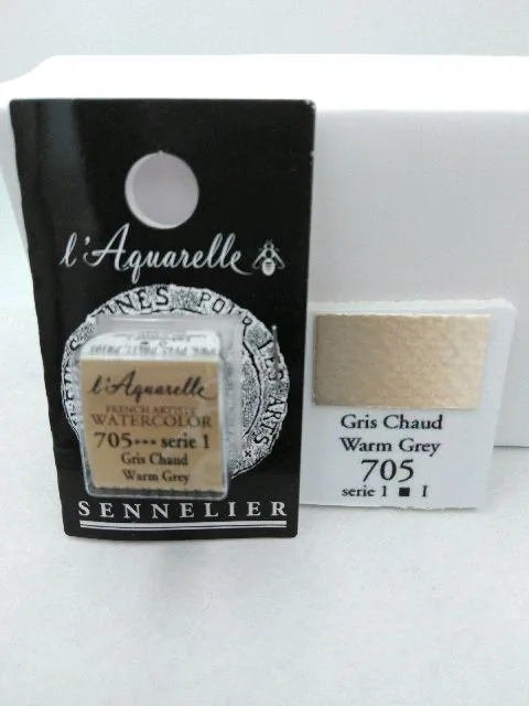Aquarelle Extra fine Demi Godet Gris Chaud S1 – Image 2