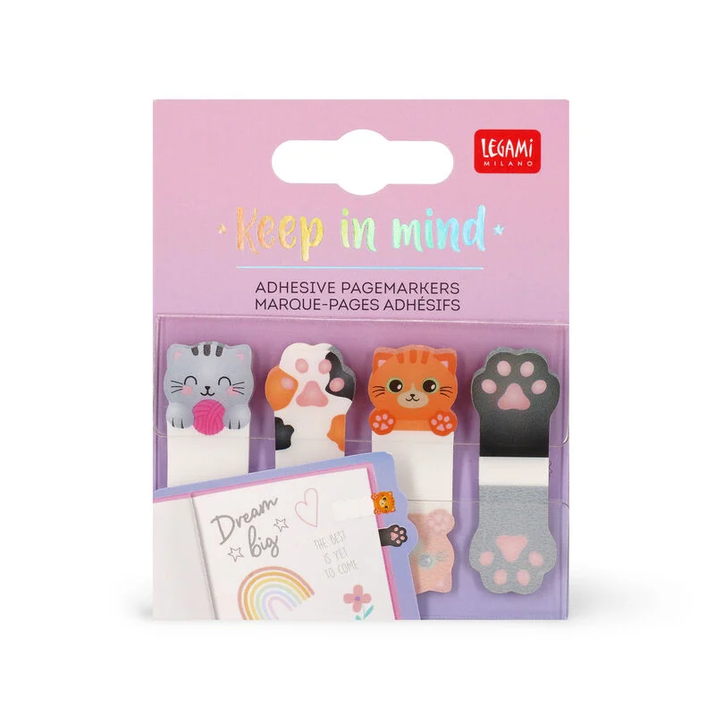 Legami Marque page adhésif Keep in mind Kitty