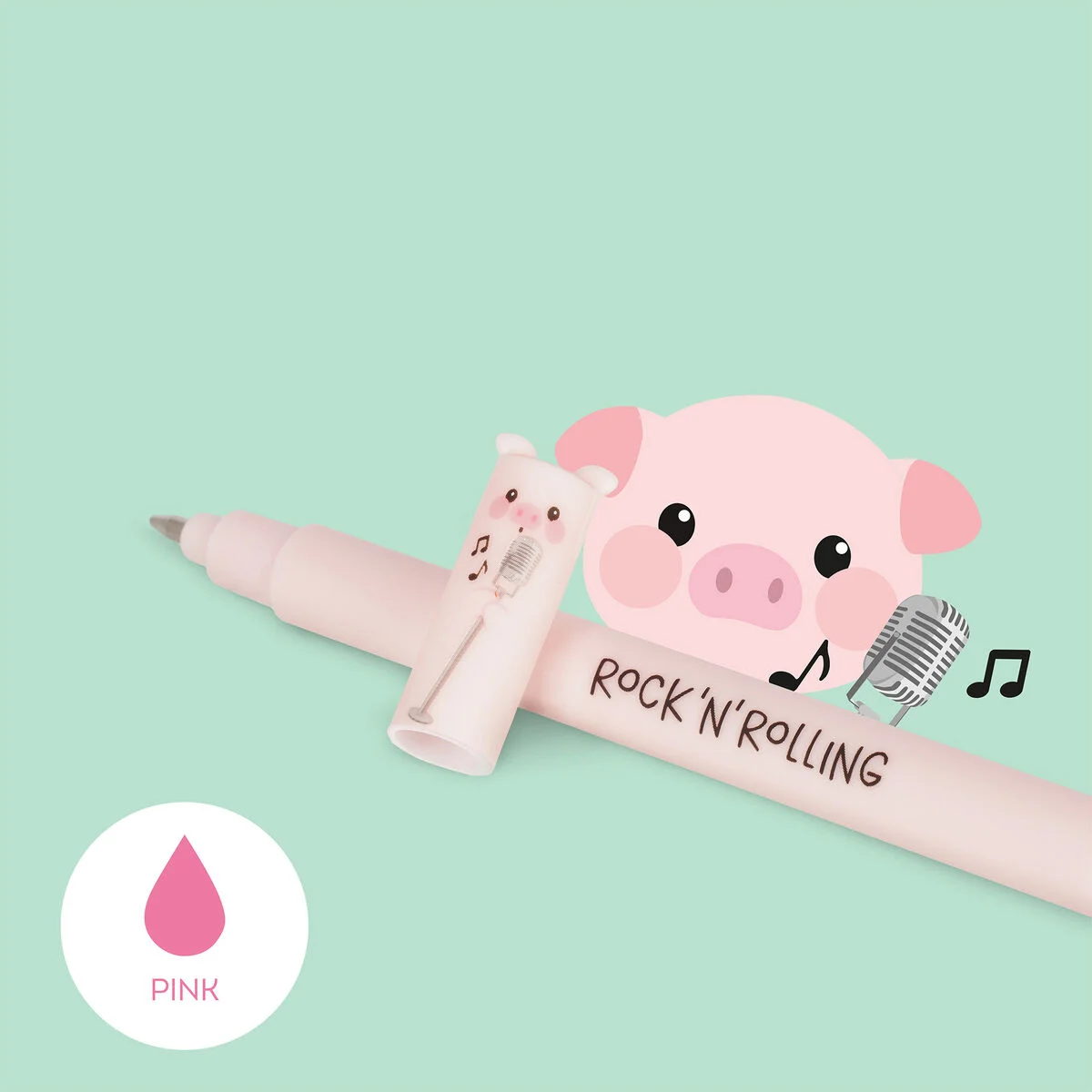 Legami Set de 4 stylos effaçables Farm sweet farm – Image 3