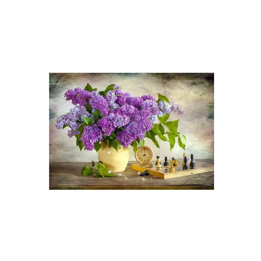 ENJOY Puzzle Lilas et échecs 1000 pièces