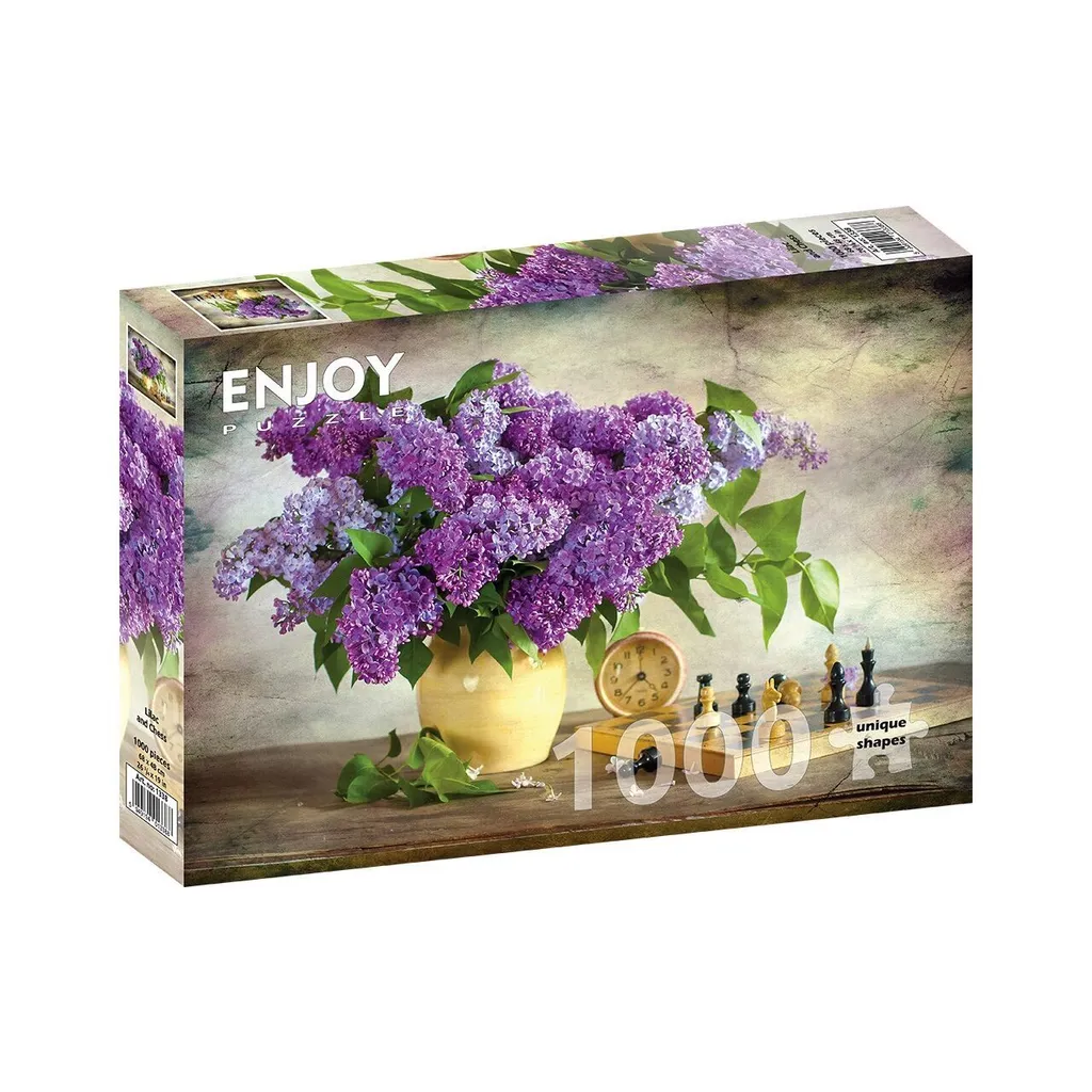 ENJOY Puzzle Lilas et échecs 1000 pièces – Image 2