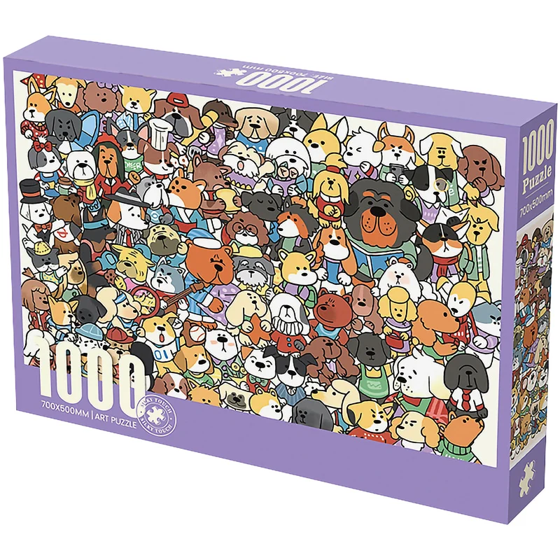 Puzzle 1000 pièces Méli Mélo de chiens