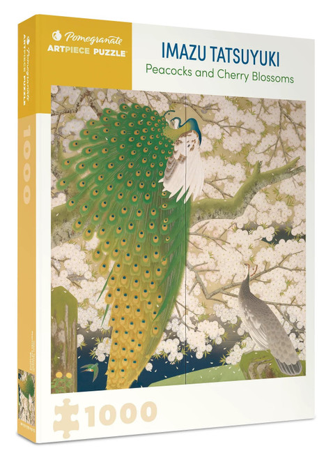 ¨Puzzle 1000 pièces Peacocks and Cherry Blossoms