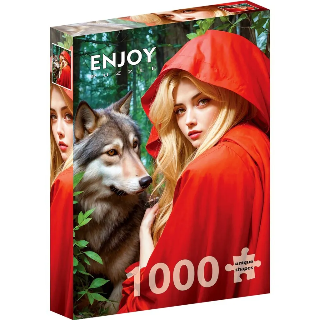 Puzzle 1000 pièces Red hiding hood / Enjoy Puzzle