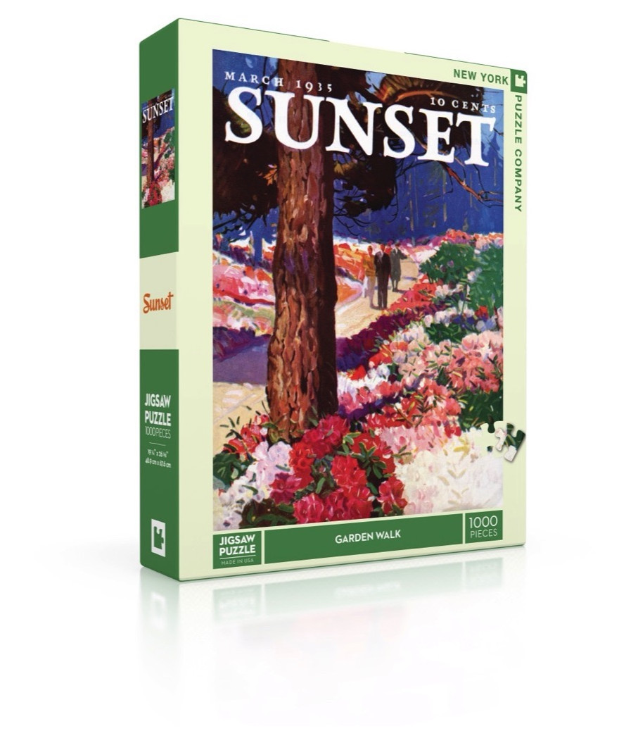 Puzzle 1000 pièces Sunset Garden walk