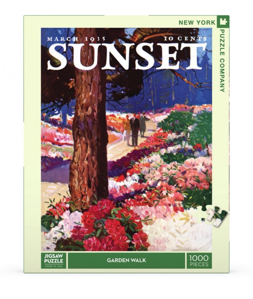 Puzzle 1000 pièces Sunset Garden walk – Image 2