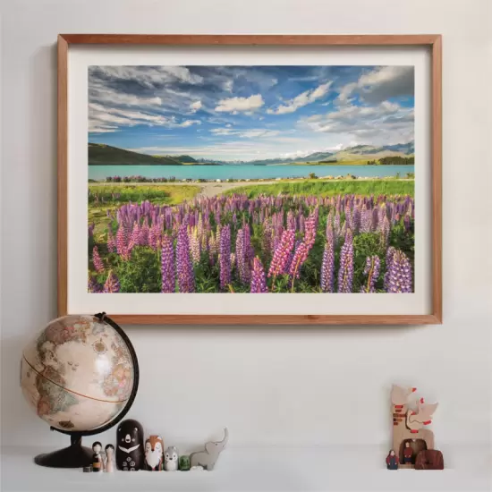 Puzzle 1500 pièces Lupins at Lake Tekapo Clementoni – Image 2