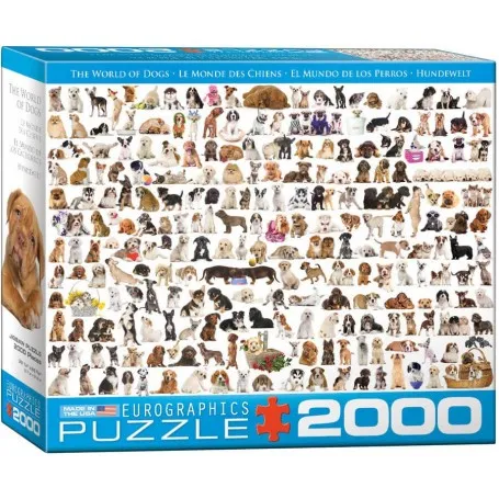 Puzzle 2000 pièces Le monde des chiens