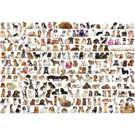 Puzzle 2000 pièces Le monde des chiens – Image 2