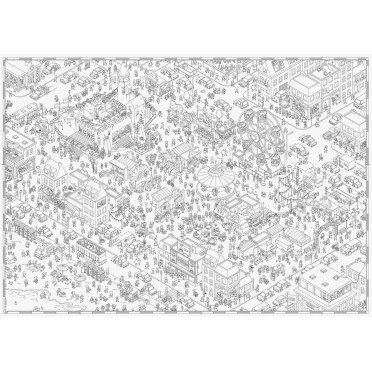 Puzzle 500 pièces Micro Macro Funfair – Image 2