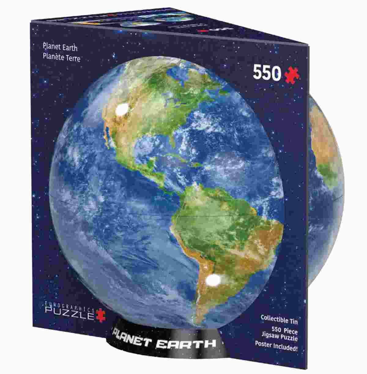 Puzzle 550 pièces Terre boite métal
