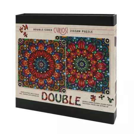 Puzzle Double face 165 pièces Fleur Curiosi