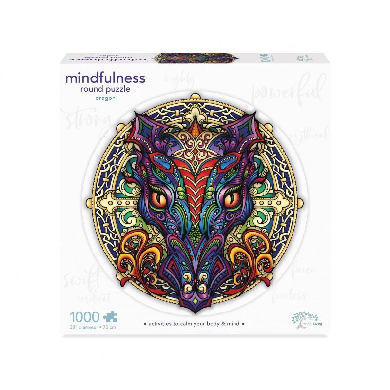 Puzzle rond 1000 pièces Dragon