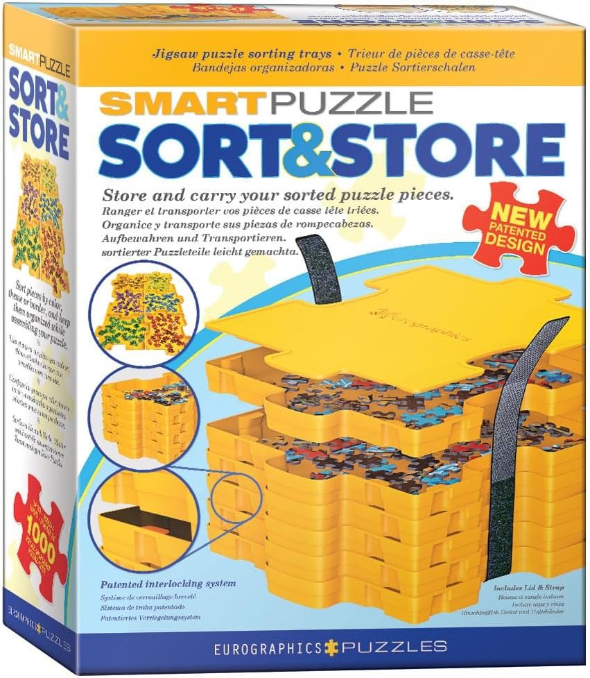 Set de 6 plateaux de tri pièces de puzzle