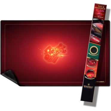 Tapis de cartes 100x60 cm rouge