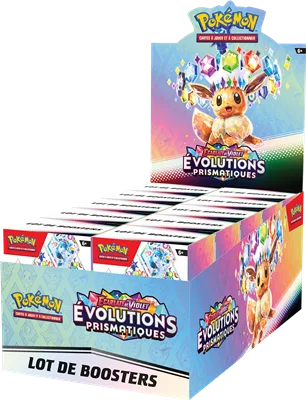 Bundle 6 boosters Pokemon Evolutions Prismatiques EV8.5