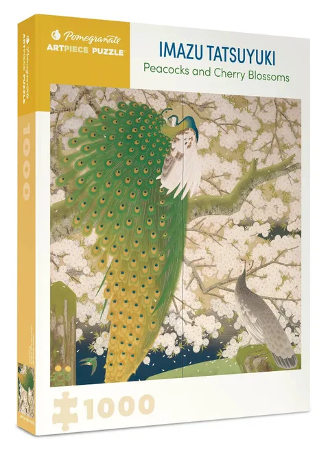 ¨Puzzle 1000 pièces Peacocks and Cherry Blossoms